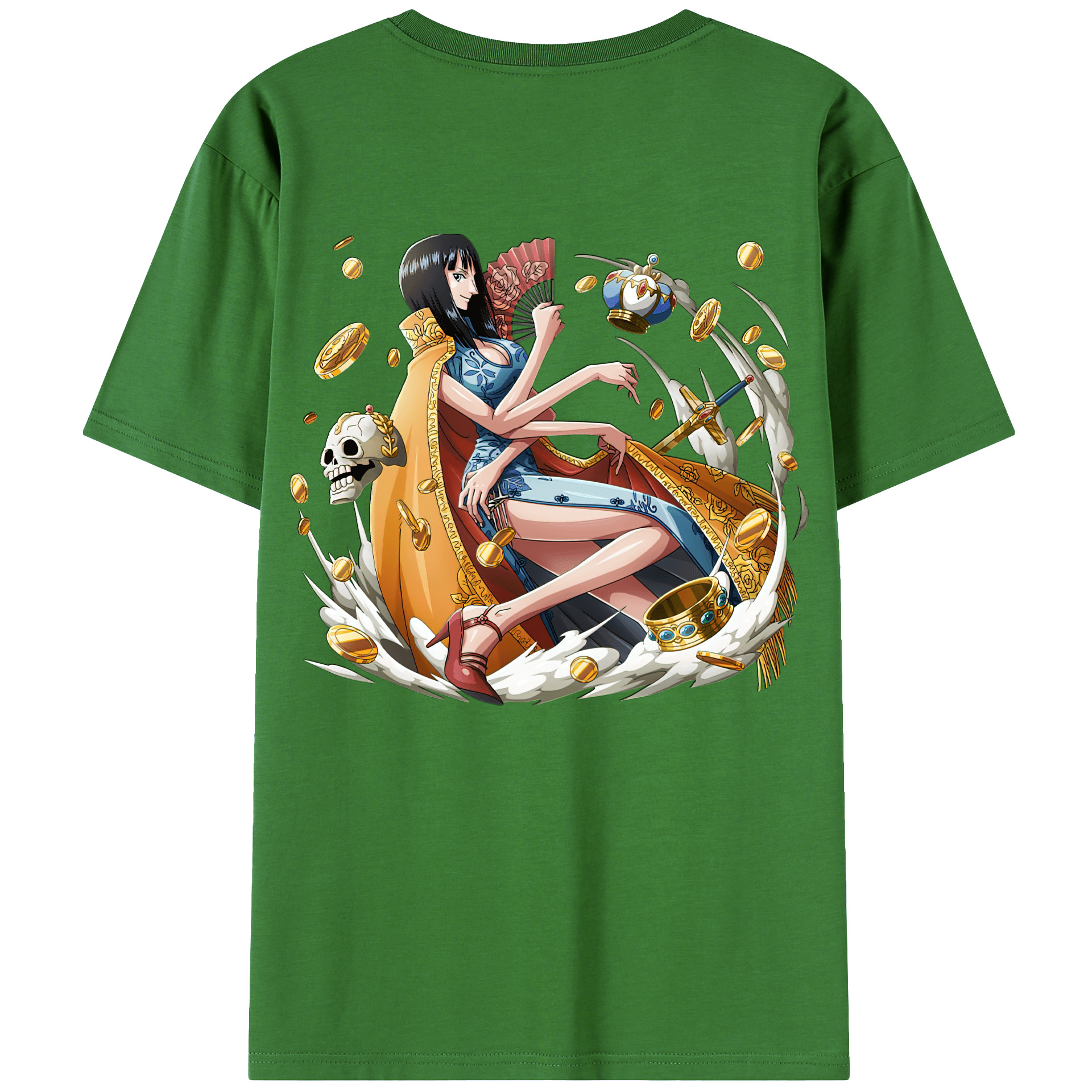 ワンピース ニコ・ロビン ONE PIECE Nico Robin レディース半袖Tシャツ(バックプリント)